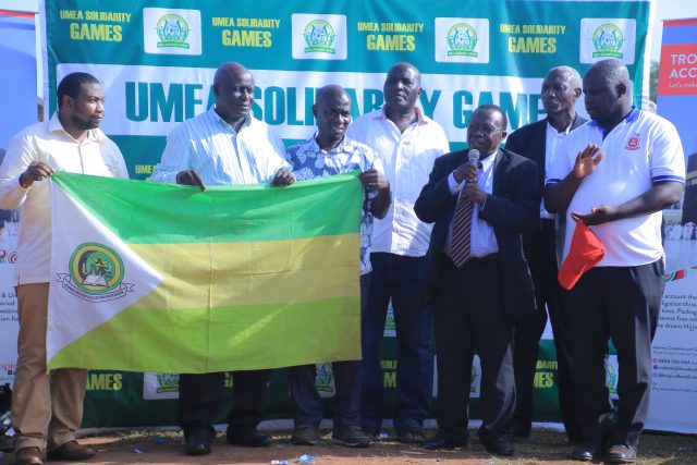 Kawanda S.S received the UMEA flag as the 2020 hosts