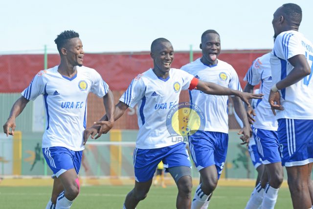 URA celebrates Shafik Kagimu's goal