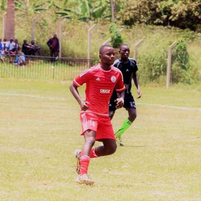 Kitende and KCCA FC midfielder Sserwadda in action during the 2019 Copa finals