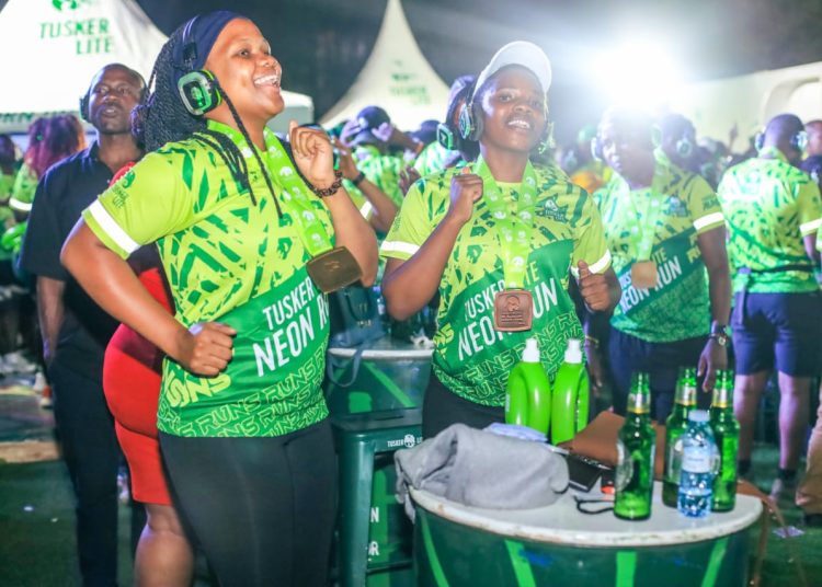Tusker Lite Neon Run lights up Kampala with sold out night experience