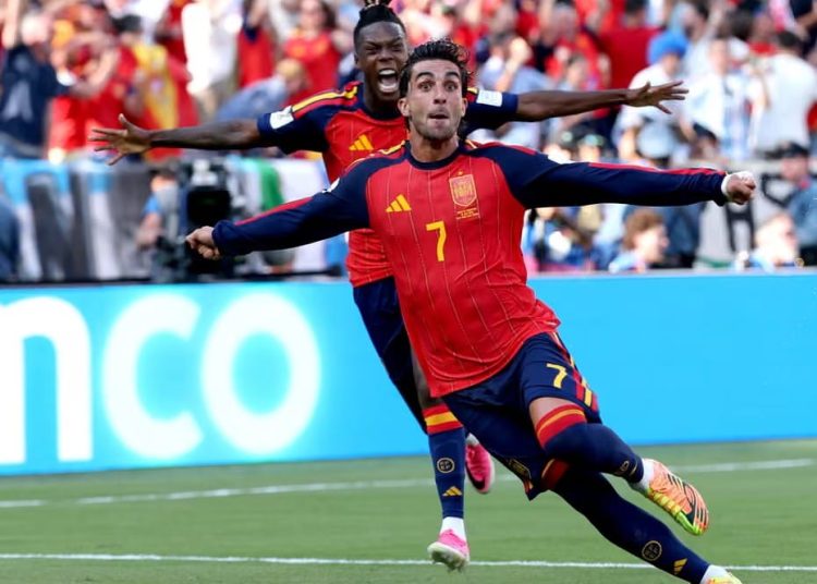 Spain beat 10-man Argentina in extra time to win 2026 FIFA World Cup